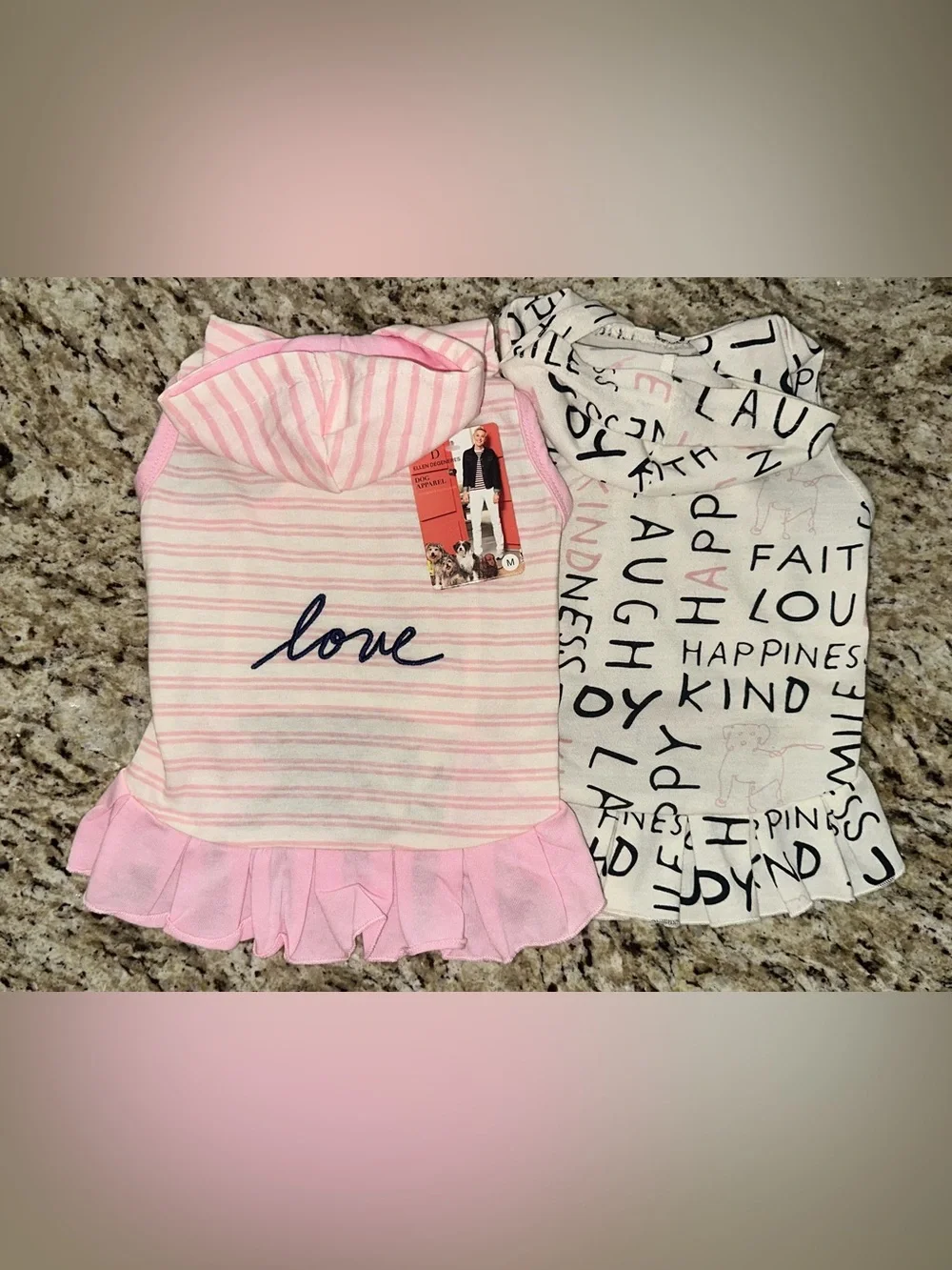 Set of 2 Ruffle Dog Hoodies - Picture 1 of 15